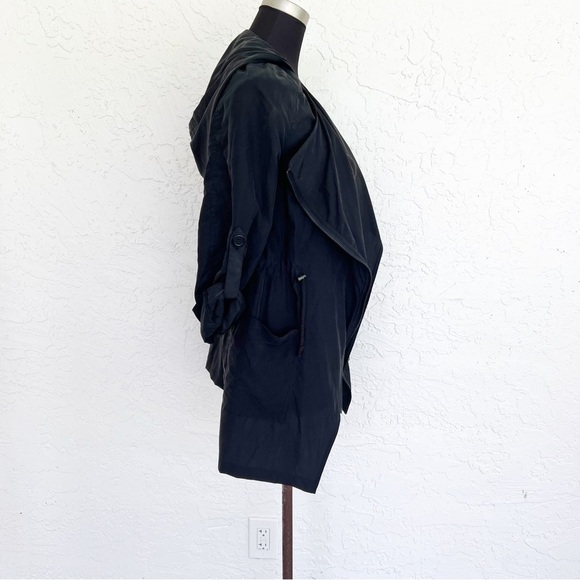 H & M Charcoal Gray Lightweight Spring Overcoat Jacket - Picture 3 of 5